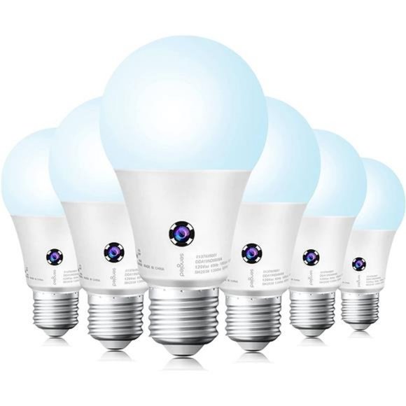 Light Bulbs, 5000K Daylight A19 LED Bulb 75W Watt Equivalent(10.5W), 6 Pack - Picture 1 of 14